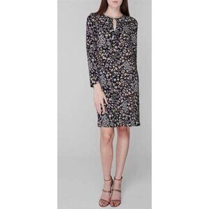 NEW Max Mara Studio Favella Shift Dress Floral Blue Size US 8 $525 [jb]
